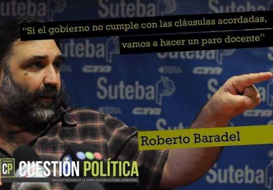 "Si el gobierno no cumple con las cláusulas acordadas, vamos a hacer un paro docente"