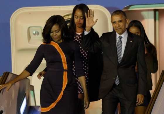 Obama is here