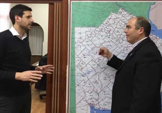 Sánchez estuvo en Vialidad Provincial averiguando por las obras en la Ruta 70