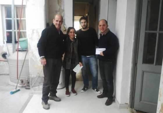 Avelino y Pablo Zurro entregaron subsidios al Centro Universitario Pehuajense