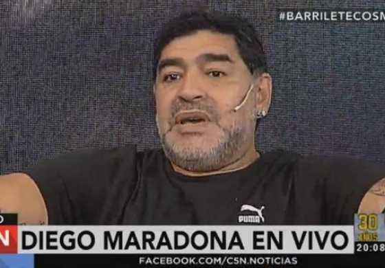 Maradona: "Macri sigue siendo un cartonero"