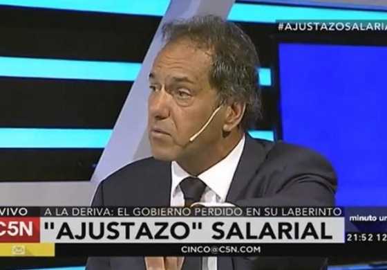 Scioli pasó por Minuto Uno