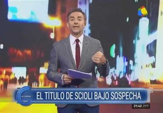 Majul puso en tela de juicio el título de Licenciado en Comercialización de Daniel Scioli