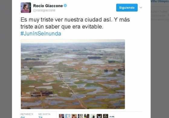 Giaccone y el furcio en el medio de la discusión por las inundaciones 