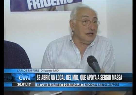  Zaffore pisó Bragado y el MID abrió un local partidario que apoya a Sergio Massa