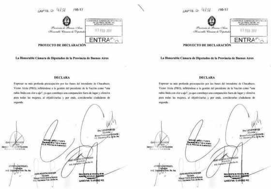 Legisladores del FPV repudiaron las metáforas de Aiola sobre Macri