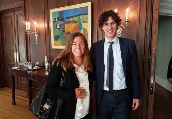Zuccari viajó a Estados Unidos para mostrarse con Lousteau