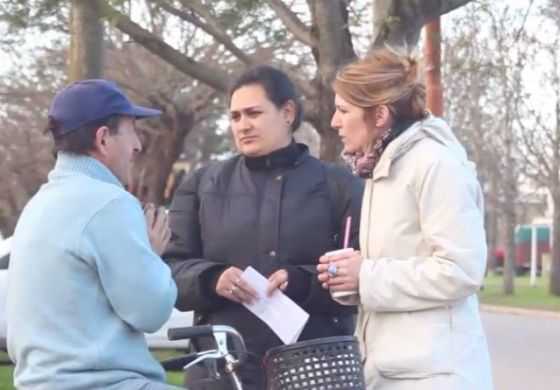  Maia Leiva recorrió Morse y dialogó con sus vecinos