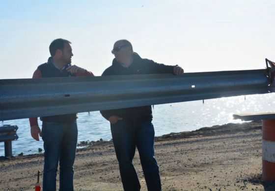 Oscar Sánchez visitó Rivadavia y recorrió obras en ejecución