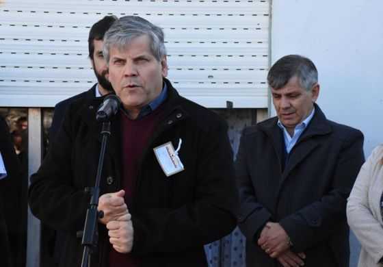 Fabio Britos pasó por Moquehuá para la Inauguración del Centro Educativo Complementario 802