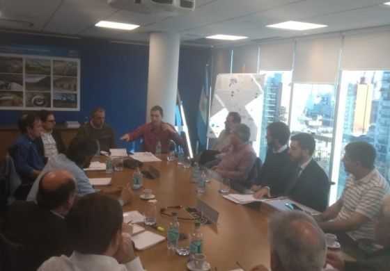 Fabio Britos se reunió con funcionarios de ABSA por el servicio de agua