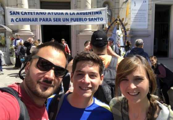 Por la fe, Giaccone caminó el Conurbano