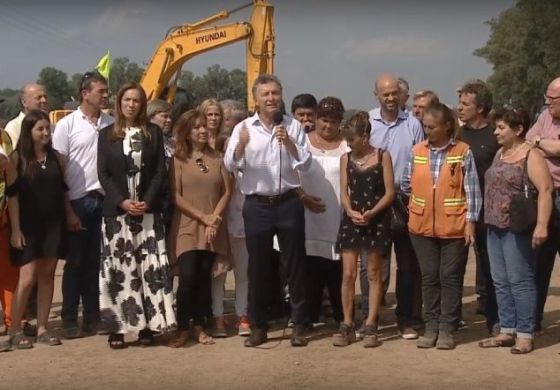 Un mes después, Vidal volvió a la Ruta 5 y llevó a Macri