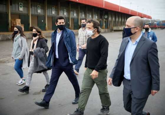 Zurro recorrió junto a De Pedro el Mercado Central de Buenos Aires 