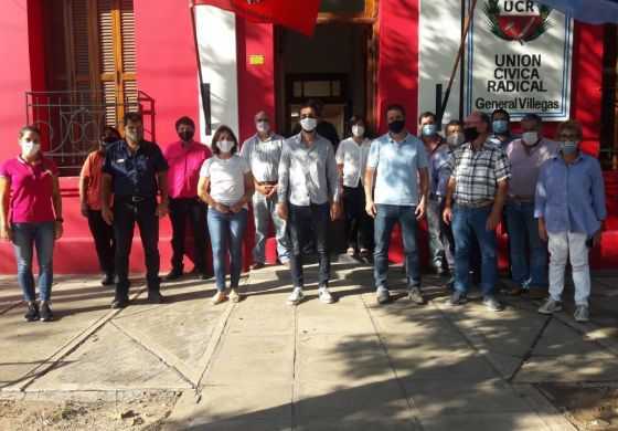 Blanco visitó Villegas y definió a la interna de la UCR como "fundamental para la unidad de Juntos por el Cambio"