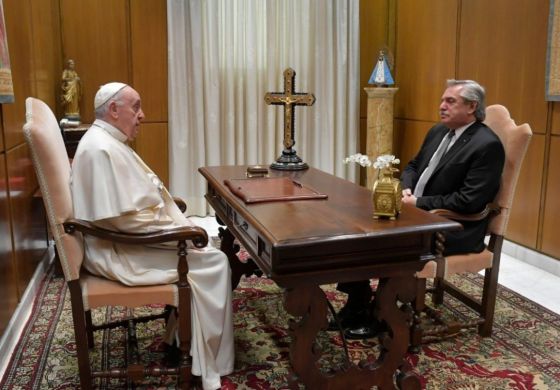 Alberto se reunió con el Papa Francisco