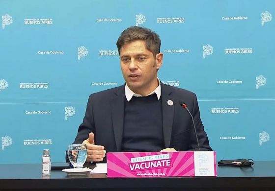 Kicillof anunció la vacunación libre para mayores de edad y el regreso de las clases presenciales en toda la Provincia