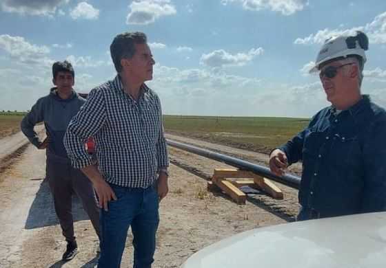  Juanci Martínez recorrió el inicio de obra del Gasoducto de América 