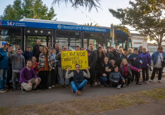  Petrecca a bordo: inauguró la cuarta línea de colectivo y lideró el primer recorrido