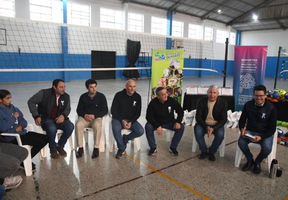 Con una visita provincial, Alberti firmó convenios y sumó apoyo para el deporte