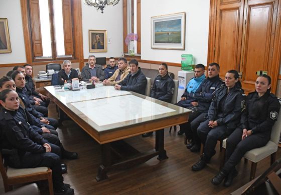  Britos recibió a los primeros efectivos tras gestionar refuerzos policiales: qué les pidió